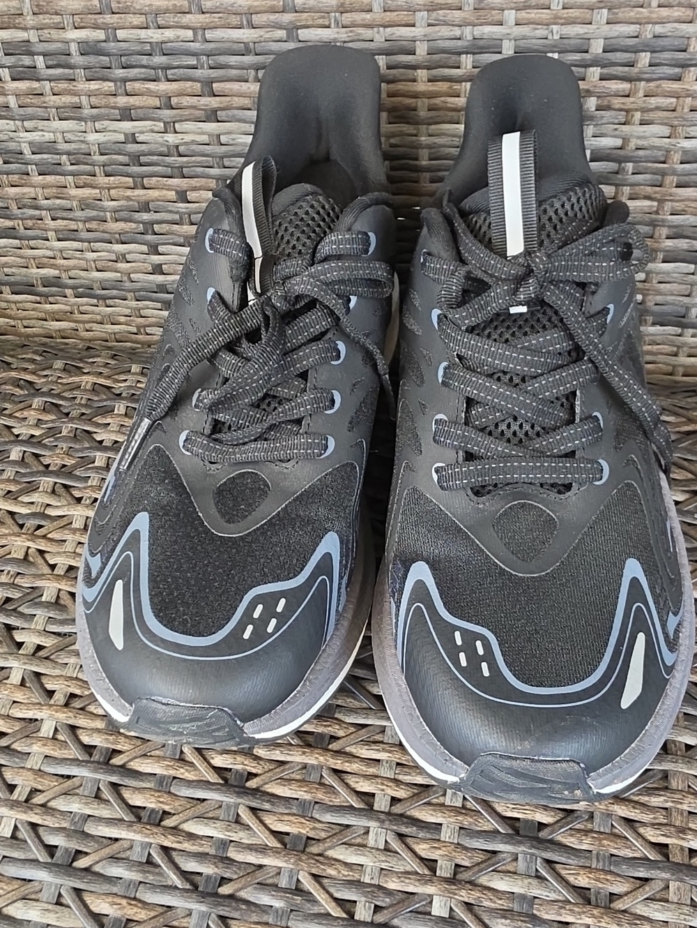 Women's Black Athletic Sneakers - Lightweight Comfort